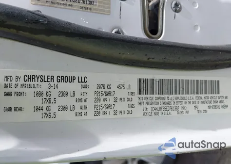 2014 Jeep Patriot Latitude из США, поврежденный, VIN 1C4NJRFB5ED761302